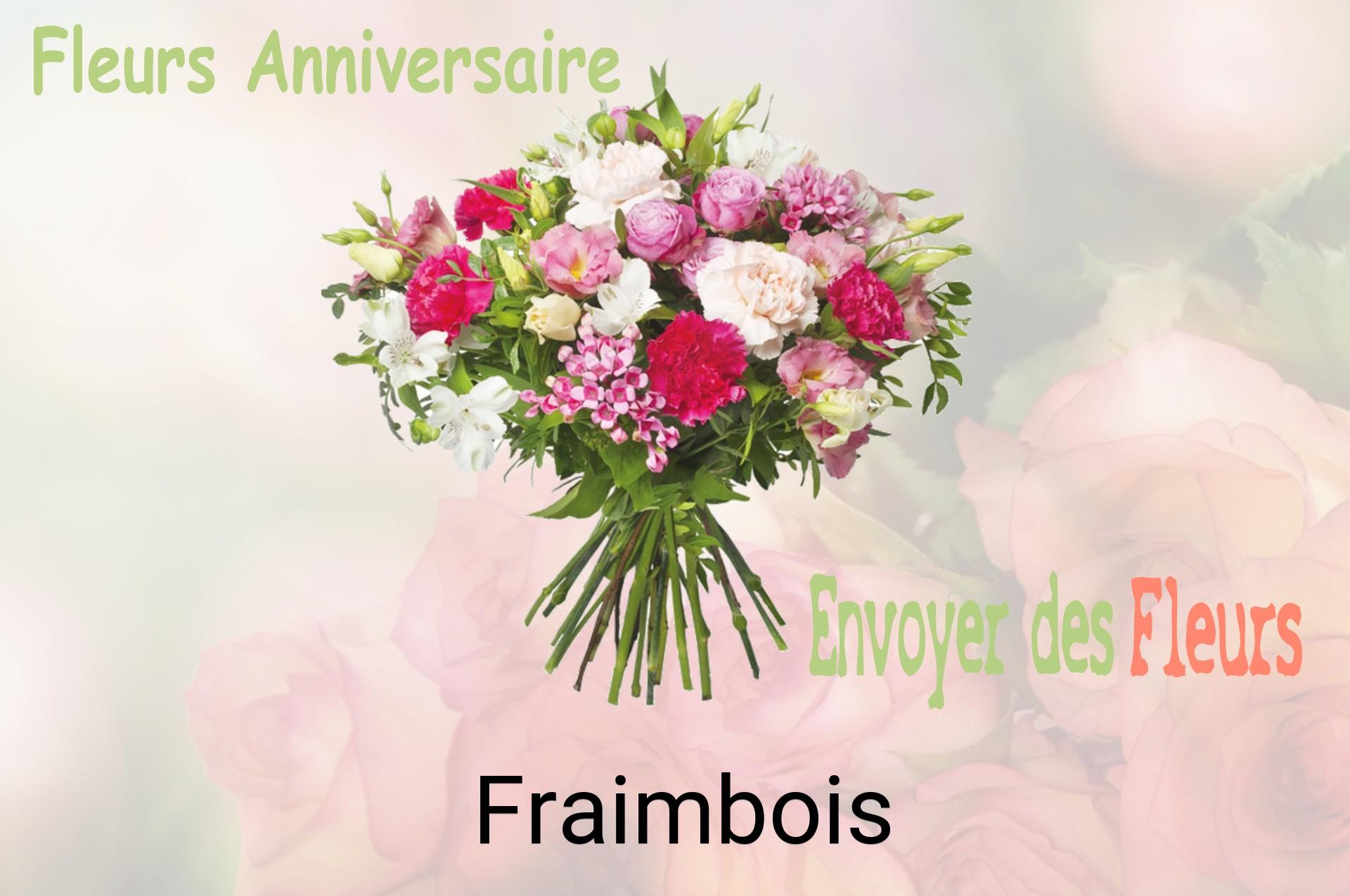 Bouquet de fleurs d’anniversaire livré à Fraimbois