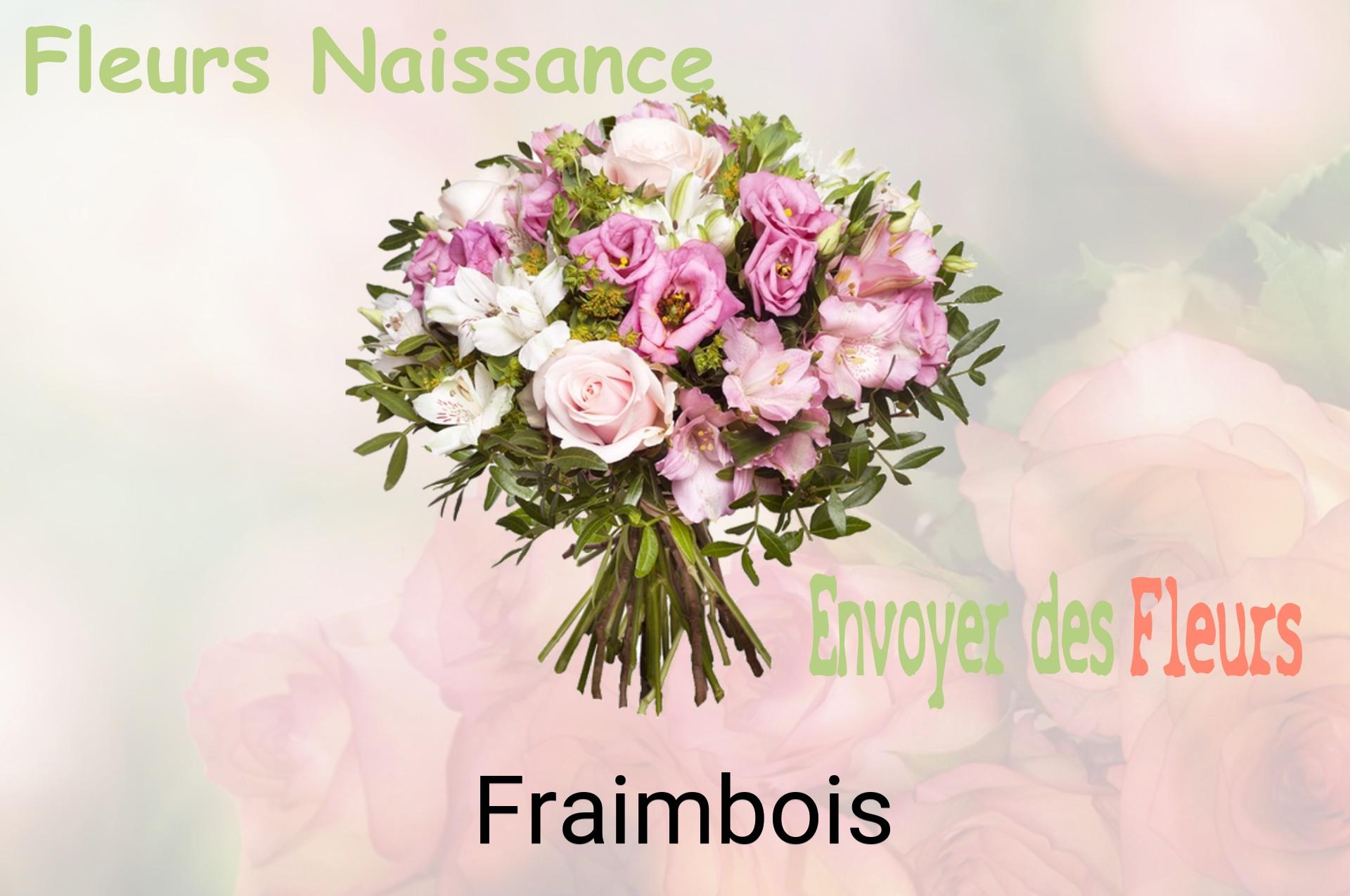 Bouquet de fleurs de naissance livré à Fraimbois